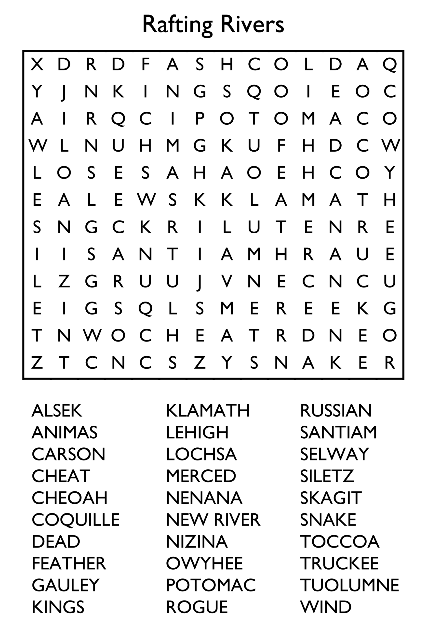 10 Free Printable Word Search Puzzles Printable Templates Online By 