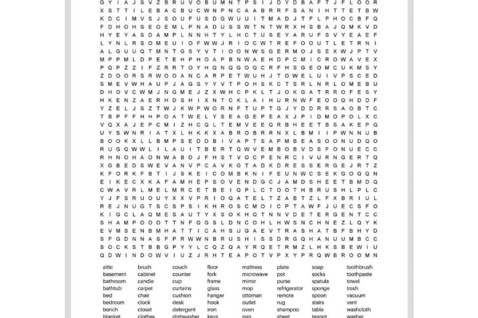 100 Word Word Search PDF Free Printable Hard Word Search Printable