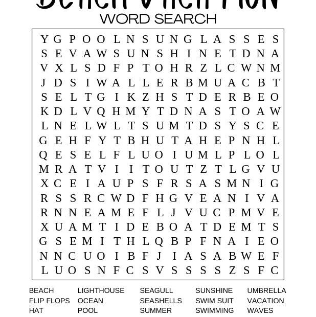 100 Word Word Search PDF Free Printable Hard Word Search Worksheets