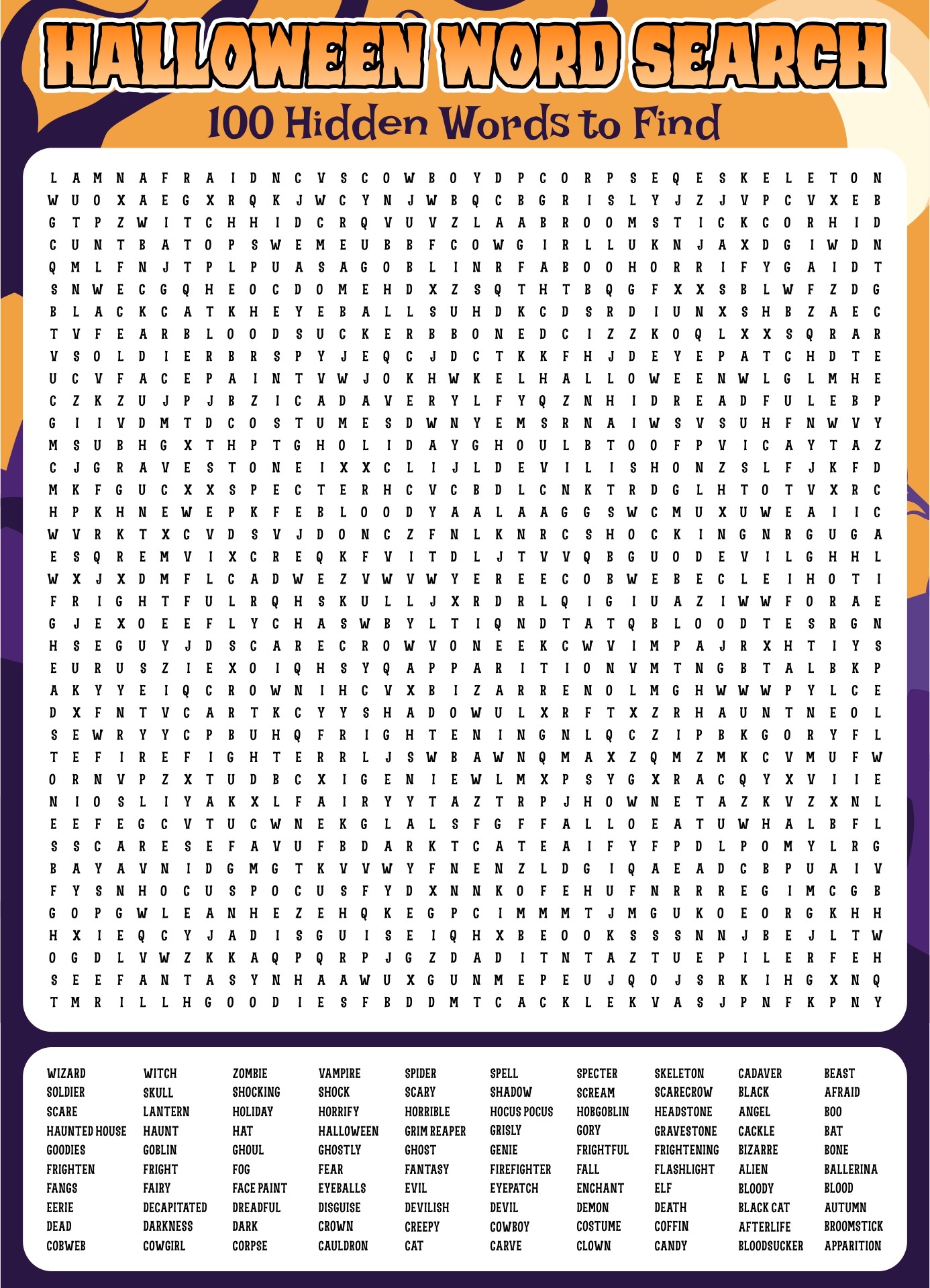 100 Word Word Searches 20 Free PDF Printables Printablee