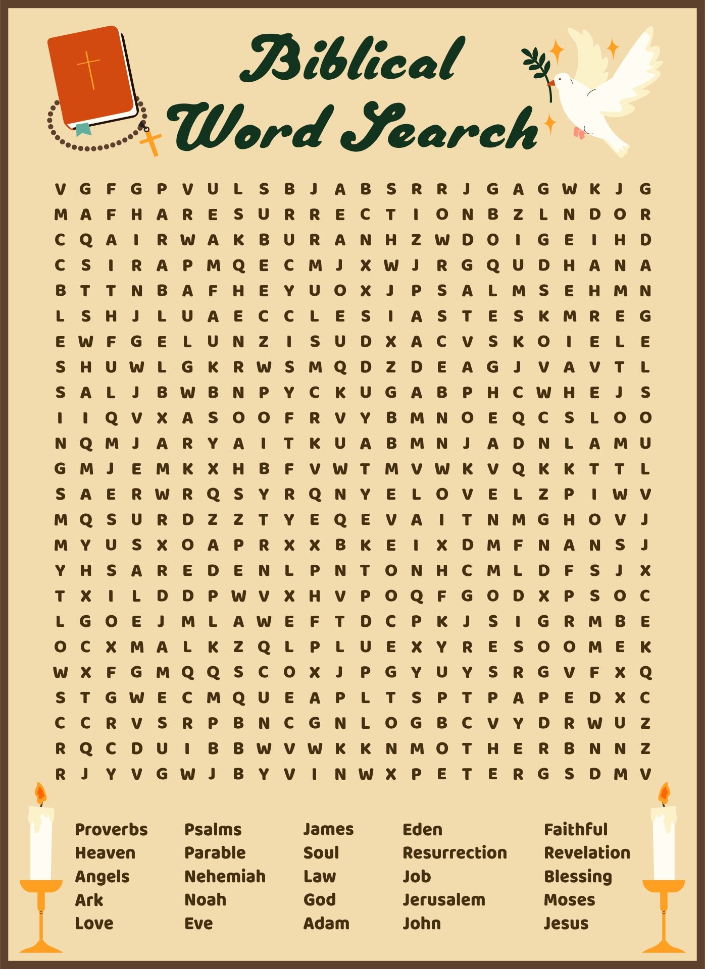 5 Best Images Of Biblical Word Search Printable Free Bible Word 