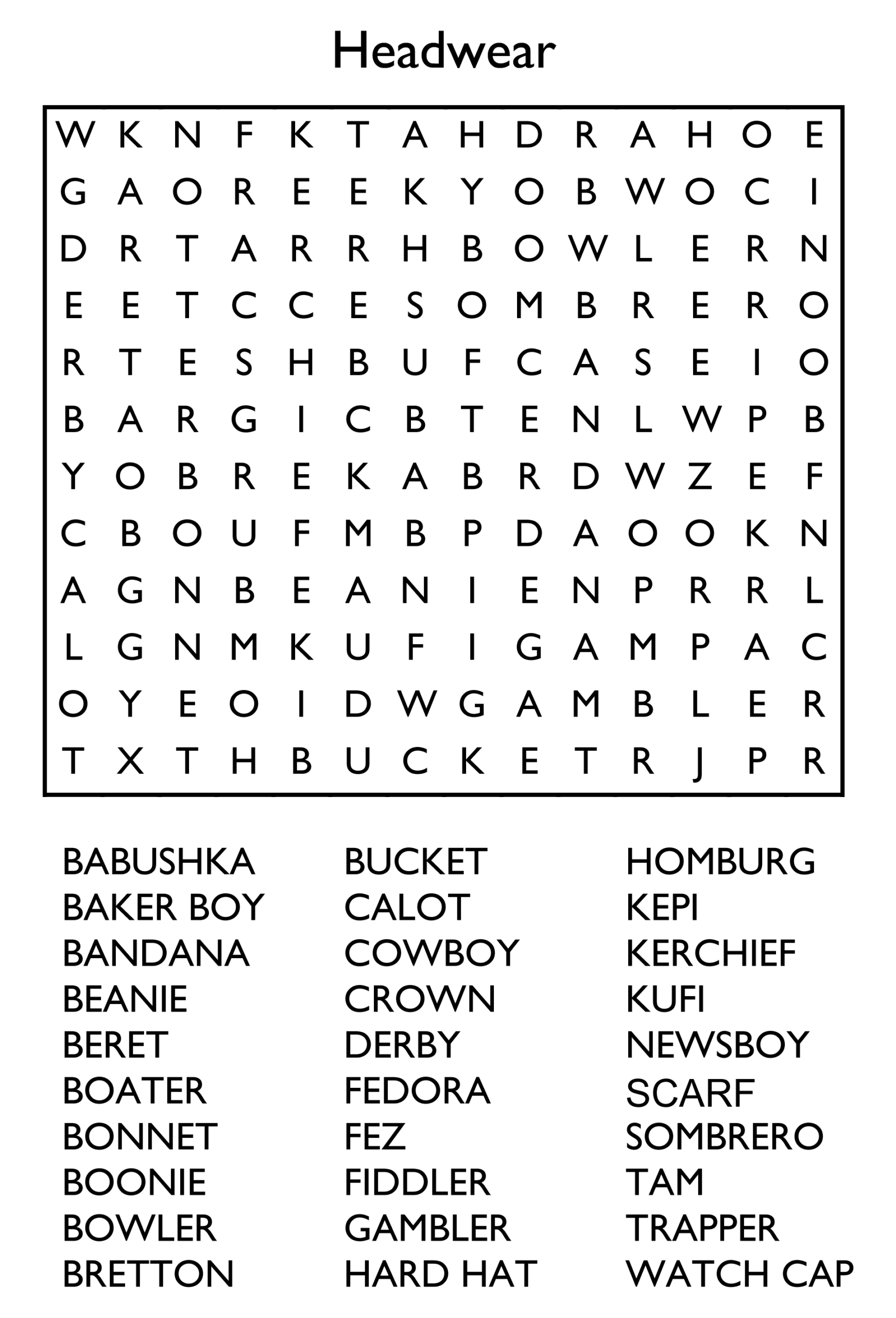 Adult Word Search Puzzles Printable Word Search Maker