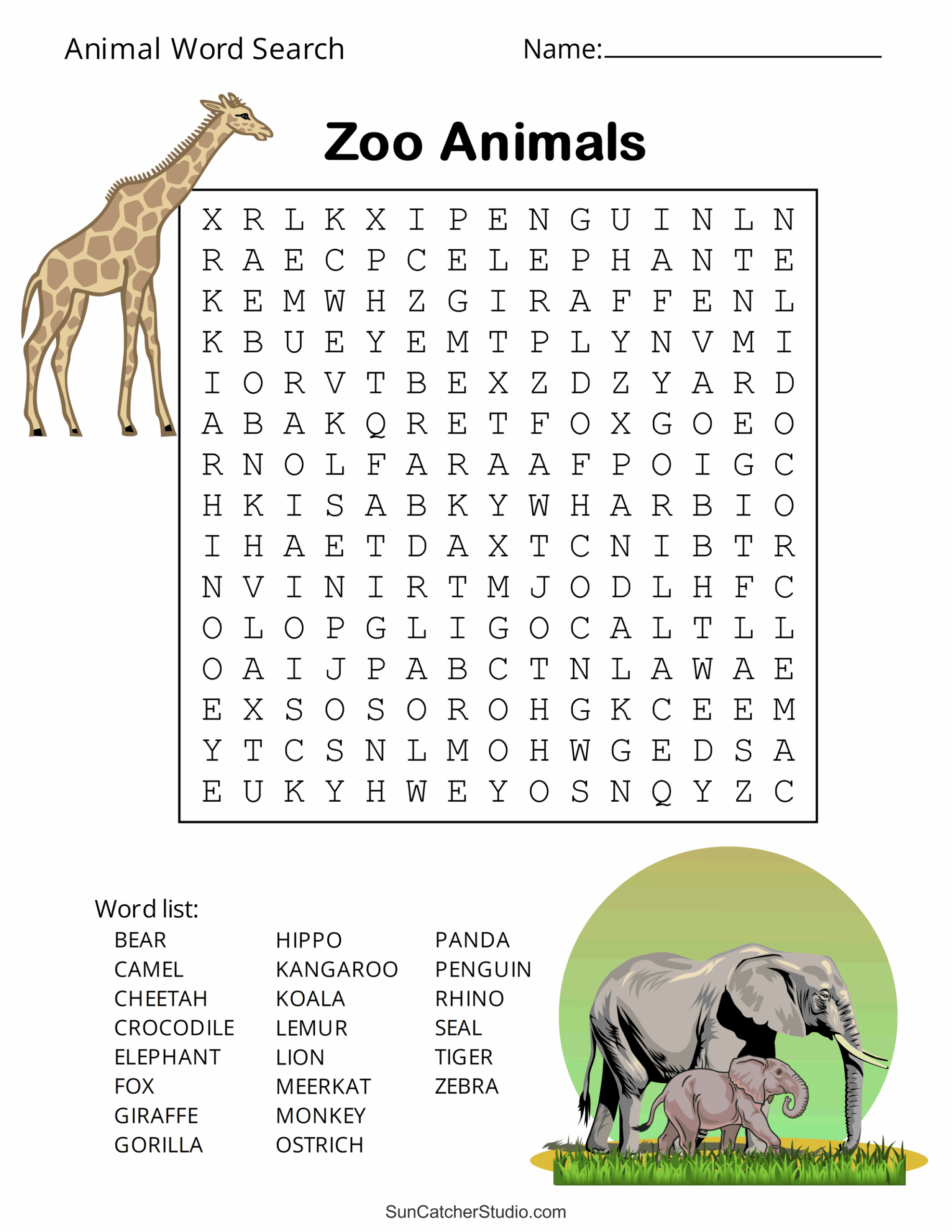 Animal Word Search Free Printable Dog Pet Dinosaur Puzzles Free Animal Word Search Free Printable Dog Pet Dinosaur Puzzles Free
