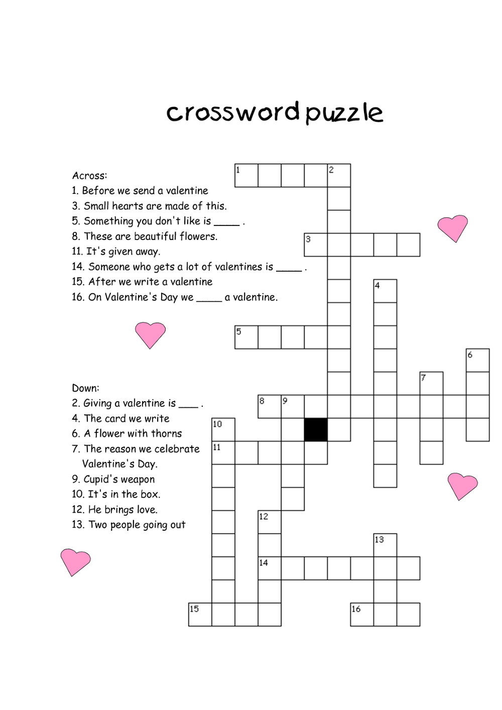 Big Word Crossword Puzzle Big Word Crossword Puzzle