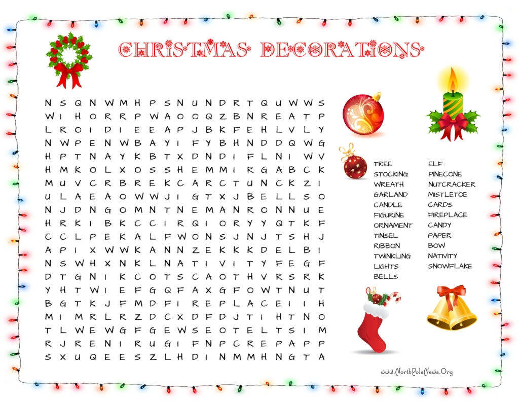 Christmas Word Search Best Coloring Pages For Kids Printable Word Search