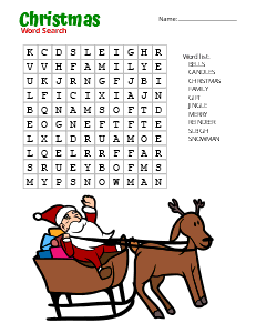 Christmas Word Search Free Printable PDF Puzzles Free Printables 