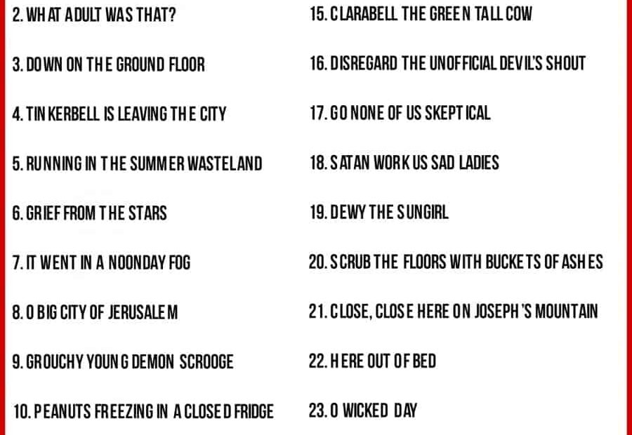 Crazy Christmas Carols Printable A Girl And A Glue Gun