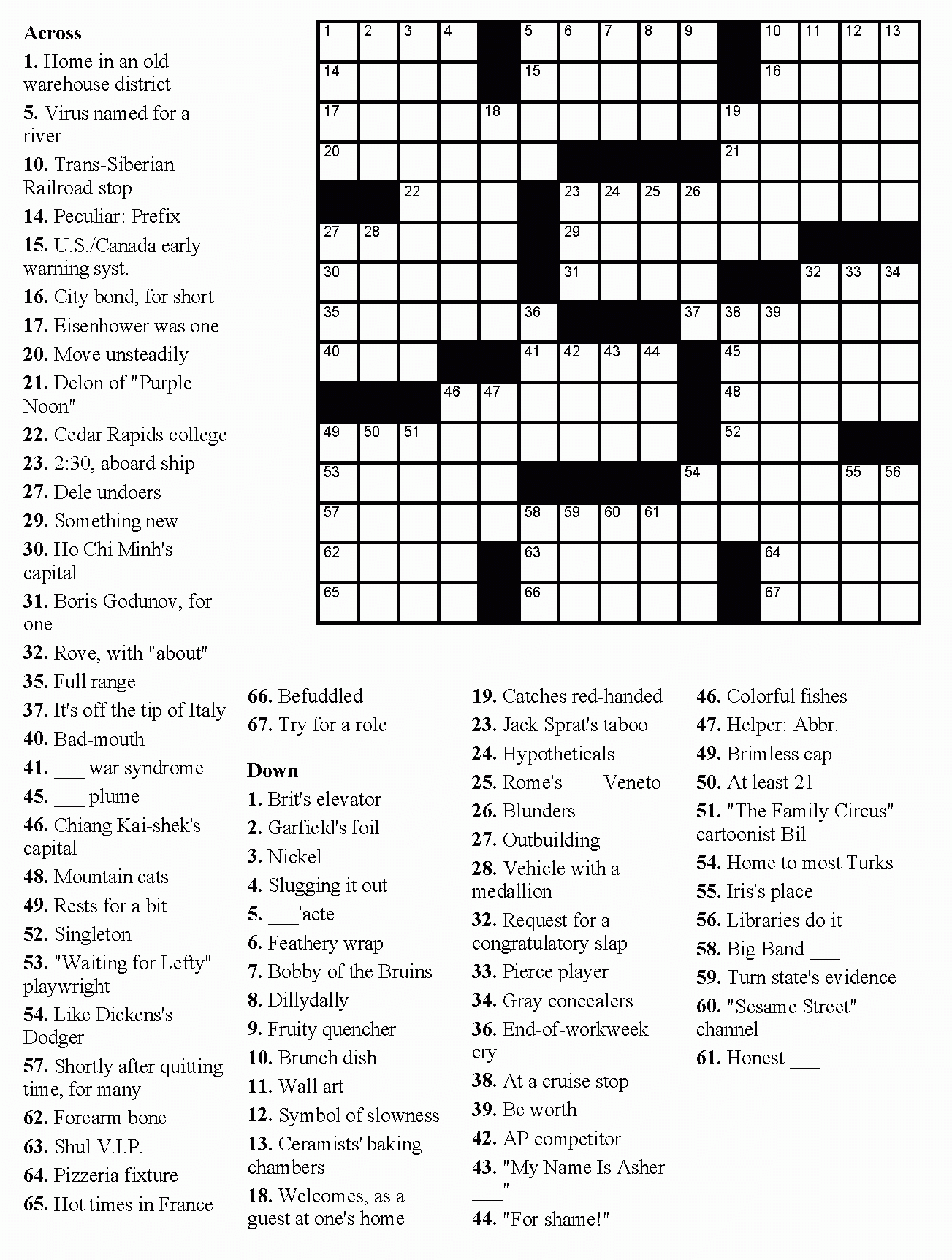 Crossword Puzzle Maker Printable Rtrs online Free Puzzle Makers 