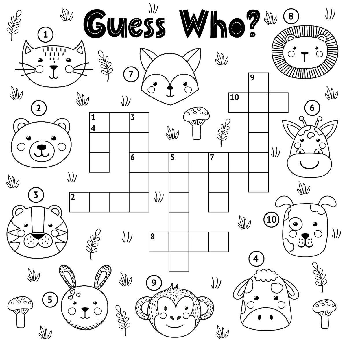 Crossword Puzzles For Kids Fun Free Printable Crossword Puzzle 