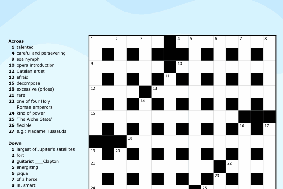Crosswords For Adults 13 Free PDF Printables Printablee