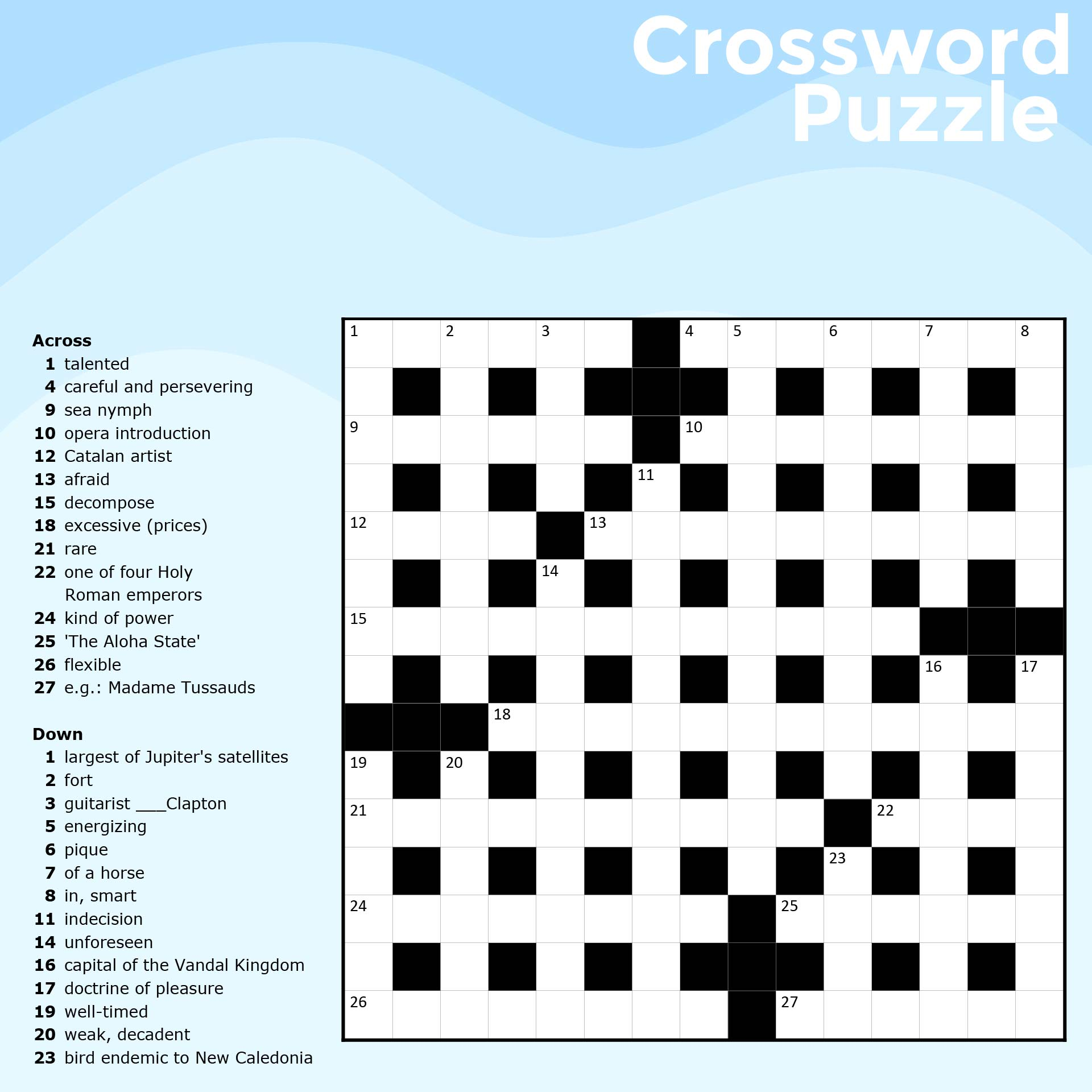 Crosswords For Adults 13 Free PDF Printables Printablee Crosswords For Adults 13 Free PDF Printables Printablee