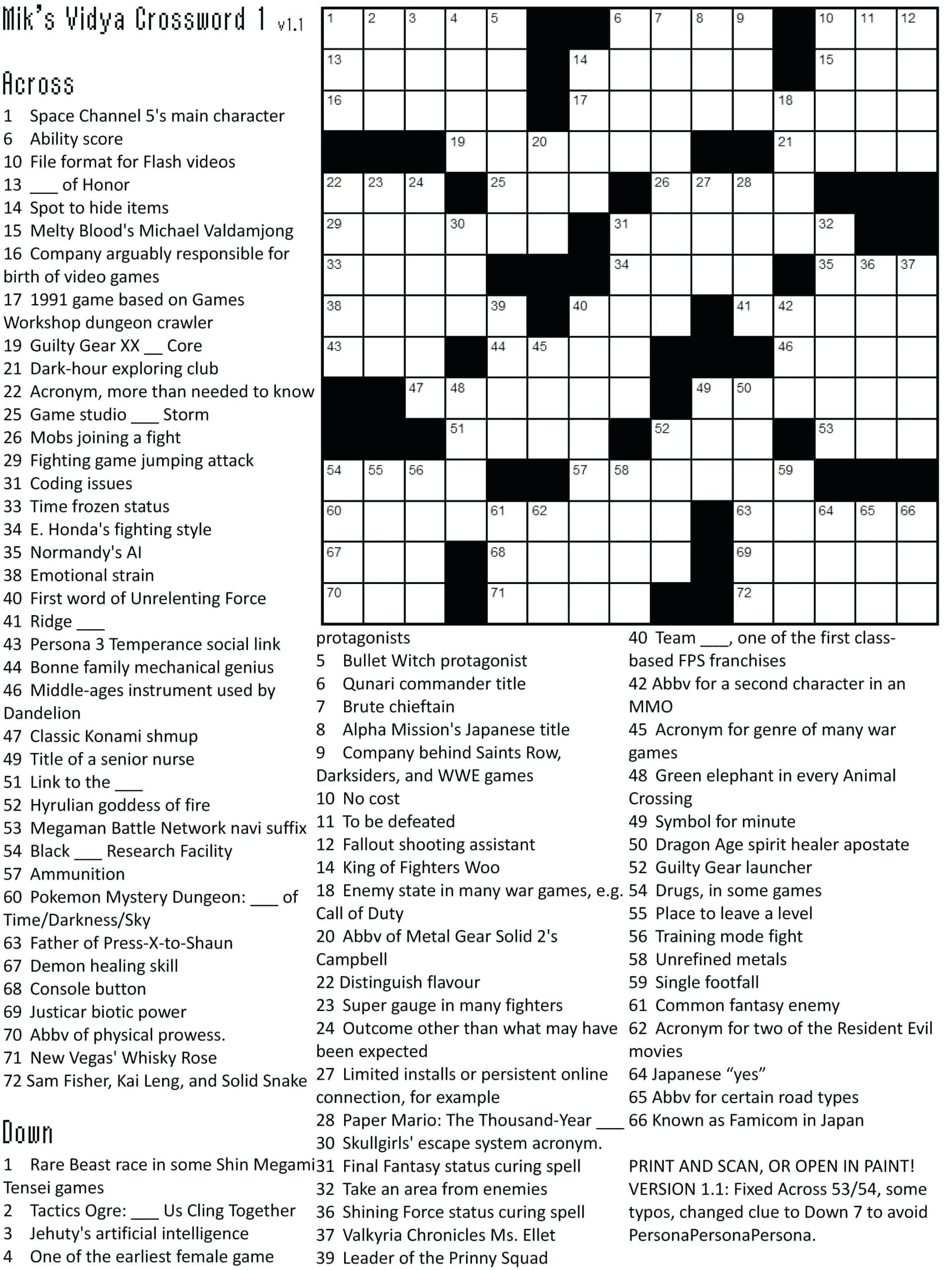 Crosswords Printable Best Crosswords Lulisign