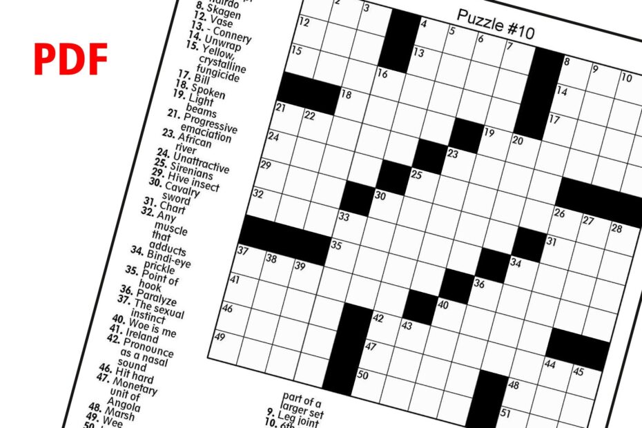 Digital Download 100 Printable Crossword Puzzles For Adults Etsy