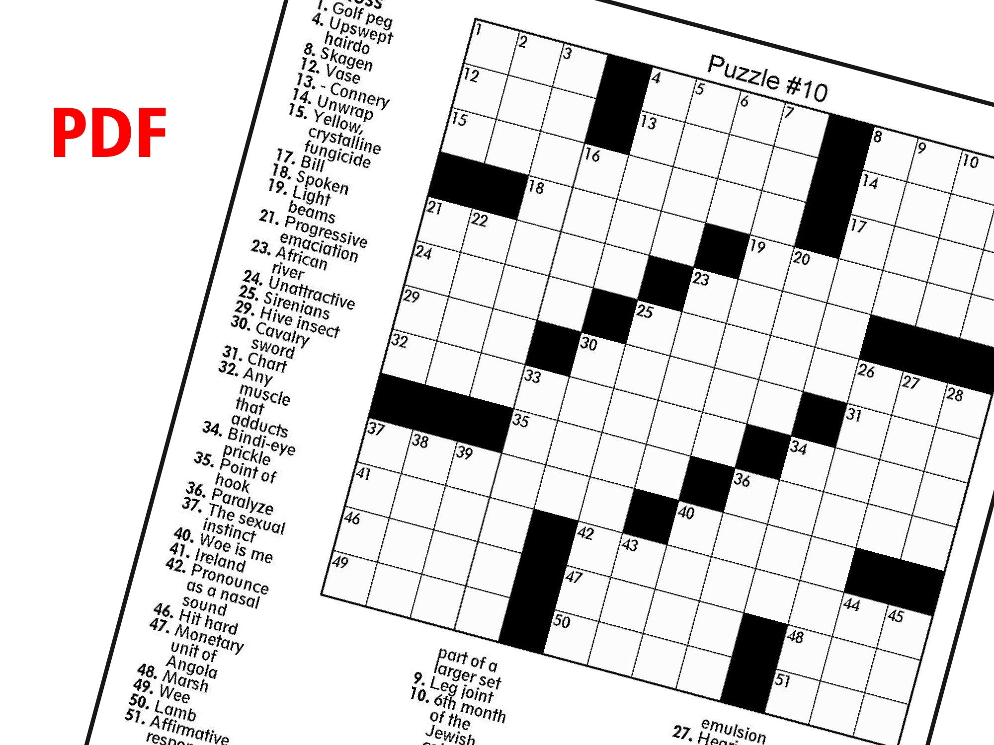 Digital Download 100 Printable Crossword Puzzles For Adults Etsy Digital Download 100 Printable Crossword Puzzles For Adults Etsy