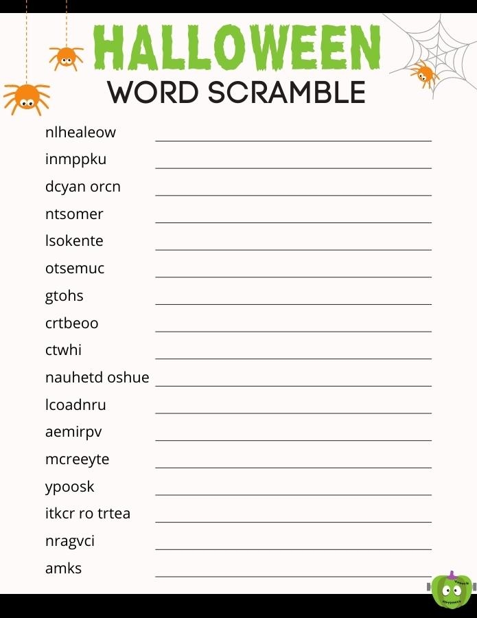 Disney Character Word Scramble Activity Pages Free Printable 