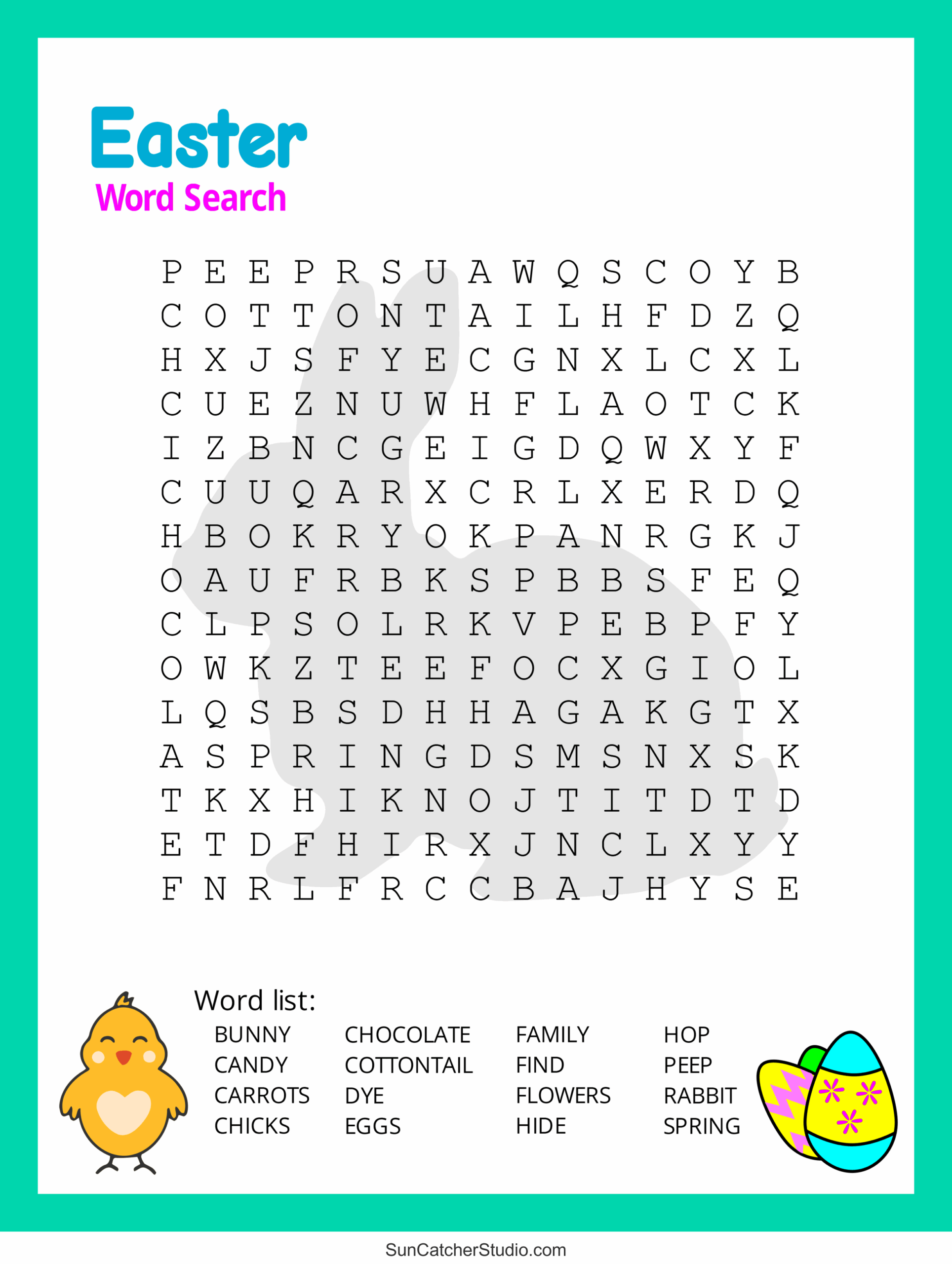 Easter Word Search Free Printable PDF Puzzles Free Printables 