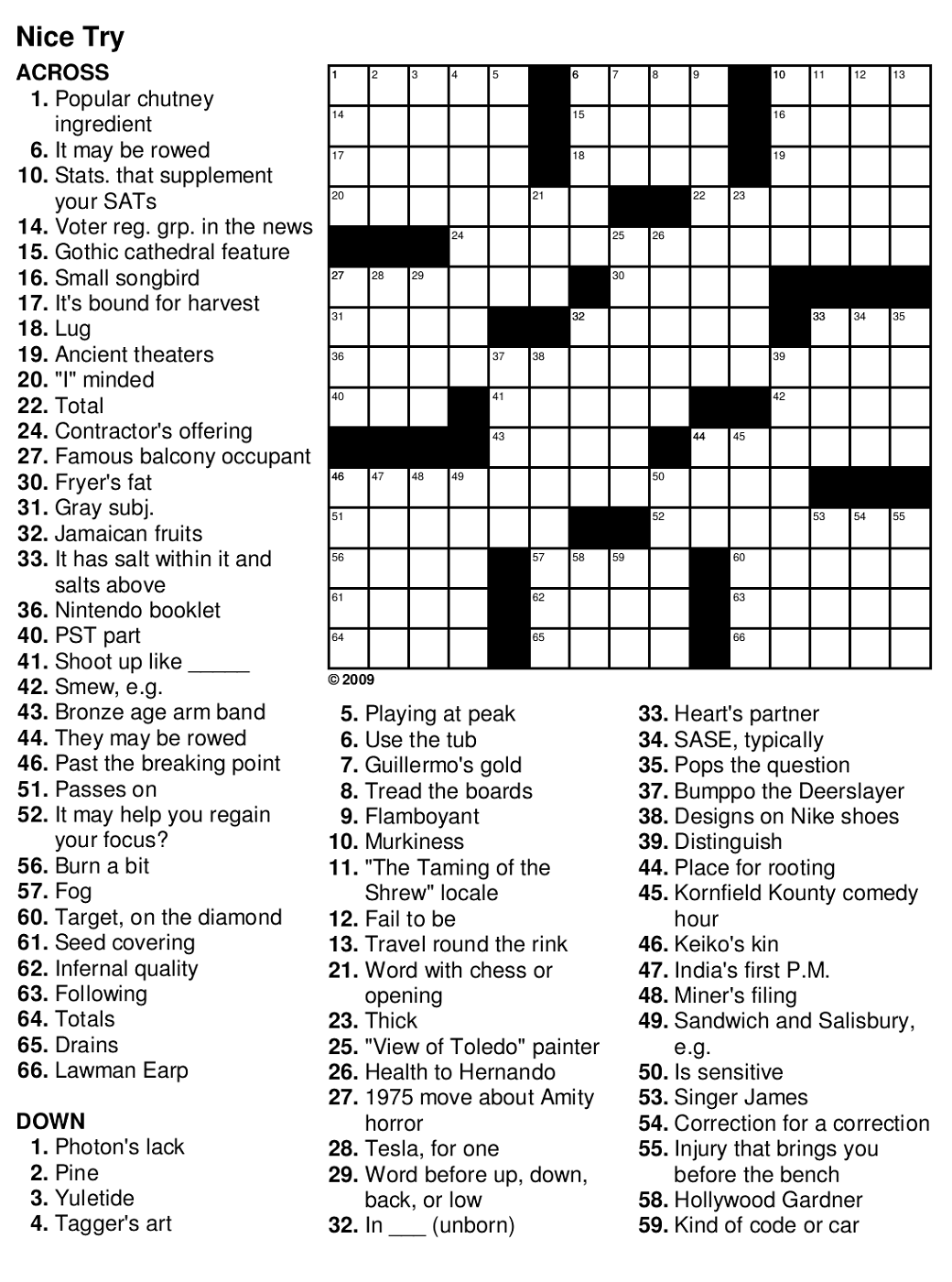Easy Printable Crossword Uk Free Crossword Puzzles Printable