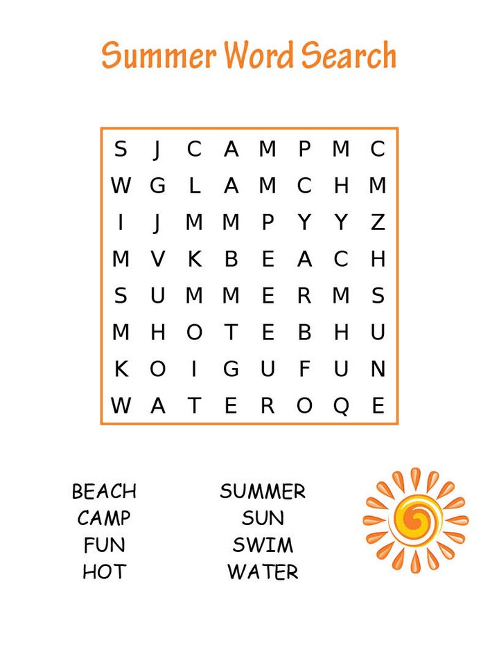 Easy Word Searches Printable Printable Word Searches