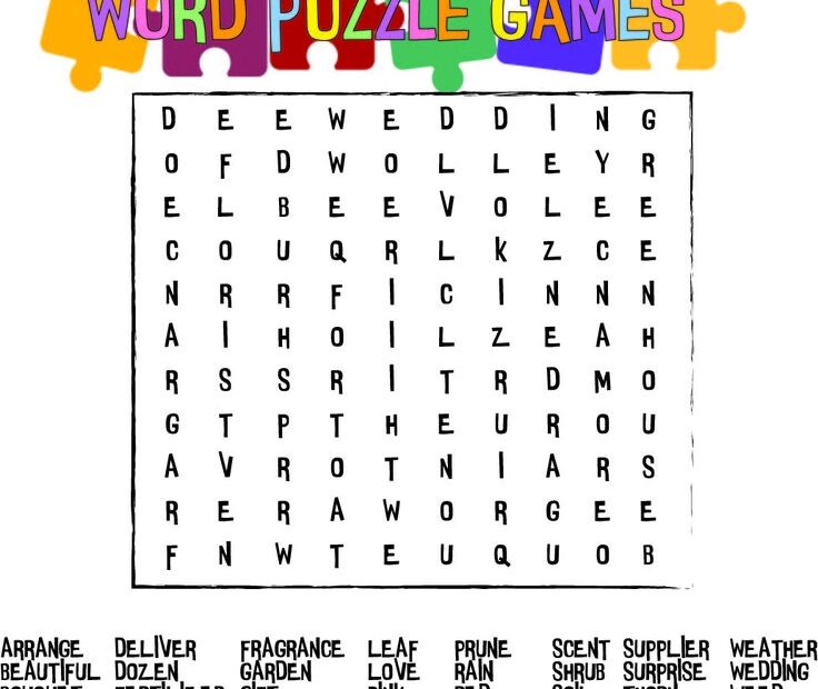 Extra Large Print Word Search Puzzles Printable Word Search