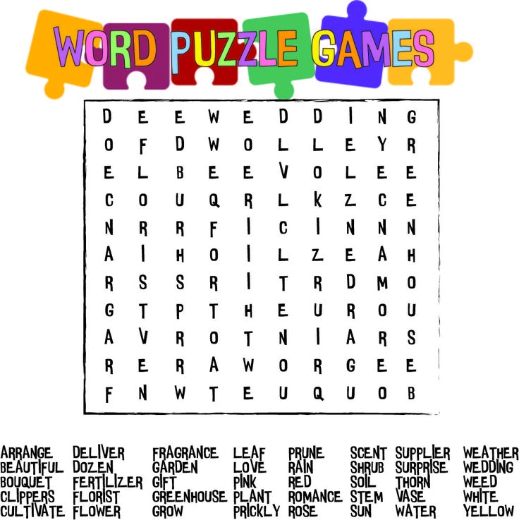 Extra Large Print Word Search Puzzles Printable Word Search 