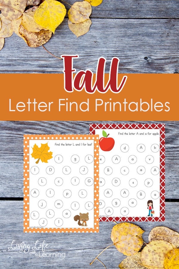 Fall Letter Find Printables Fall Letter Find Printables