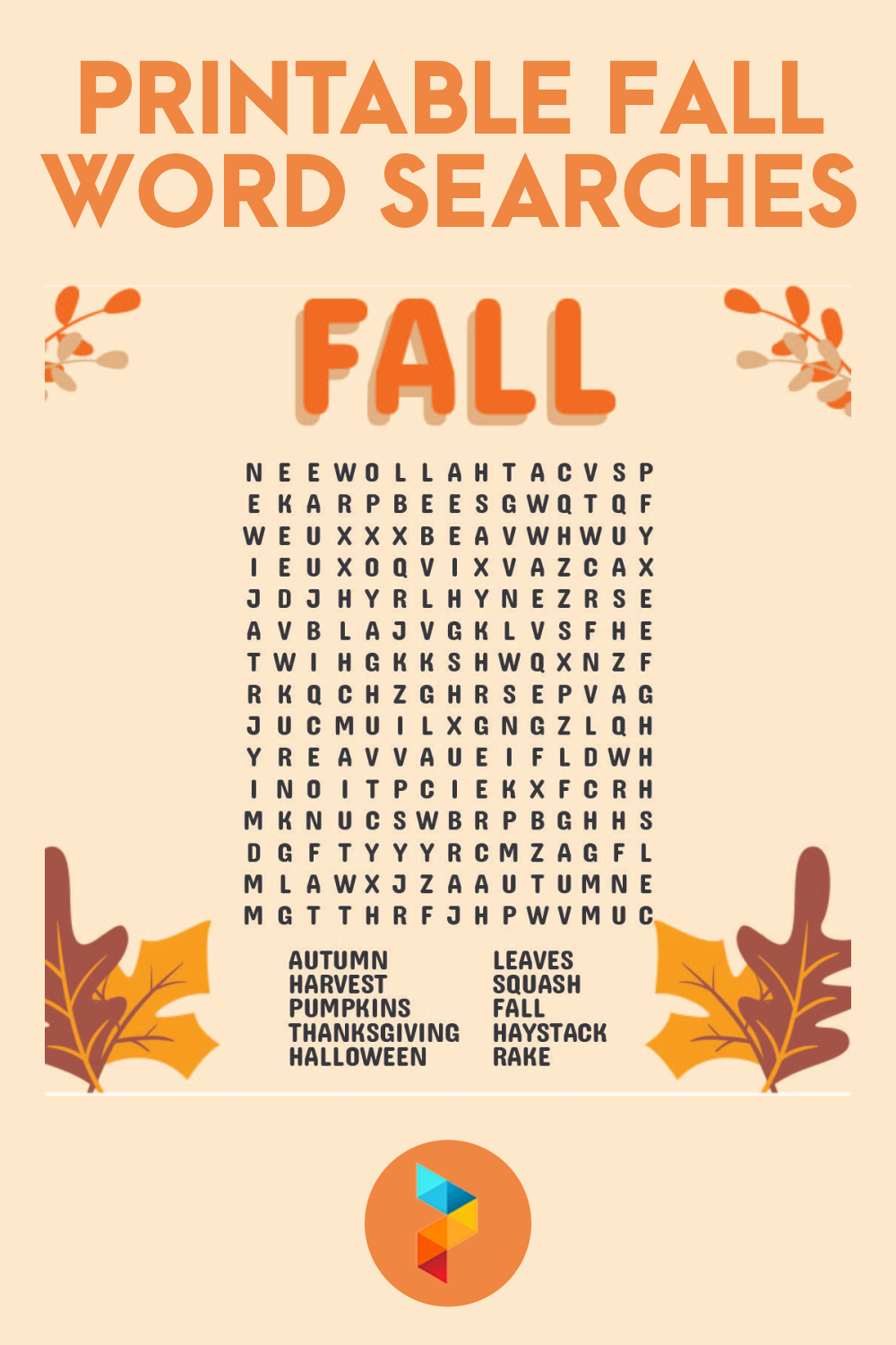 Fall Word Searches Free Printable Word Search Maker Fall Word Searches Free Printable Word Search Maker