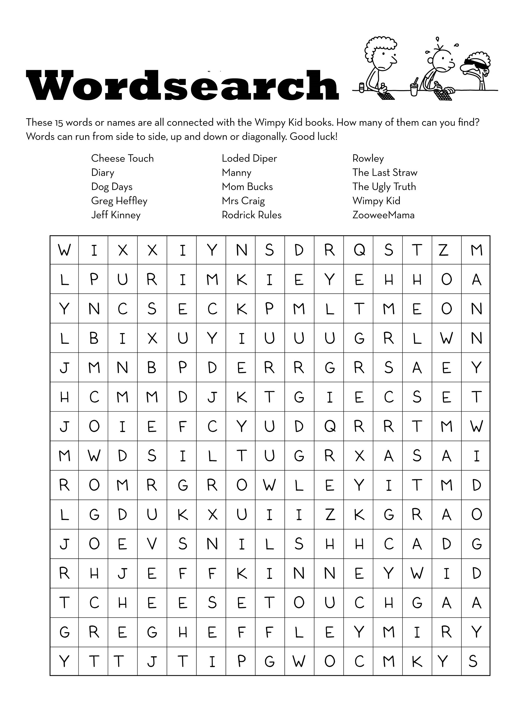 Find A Word Printable
