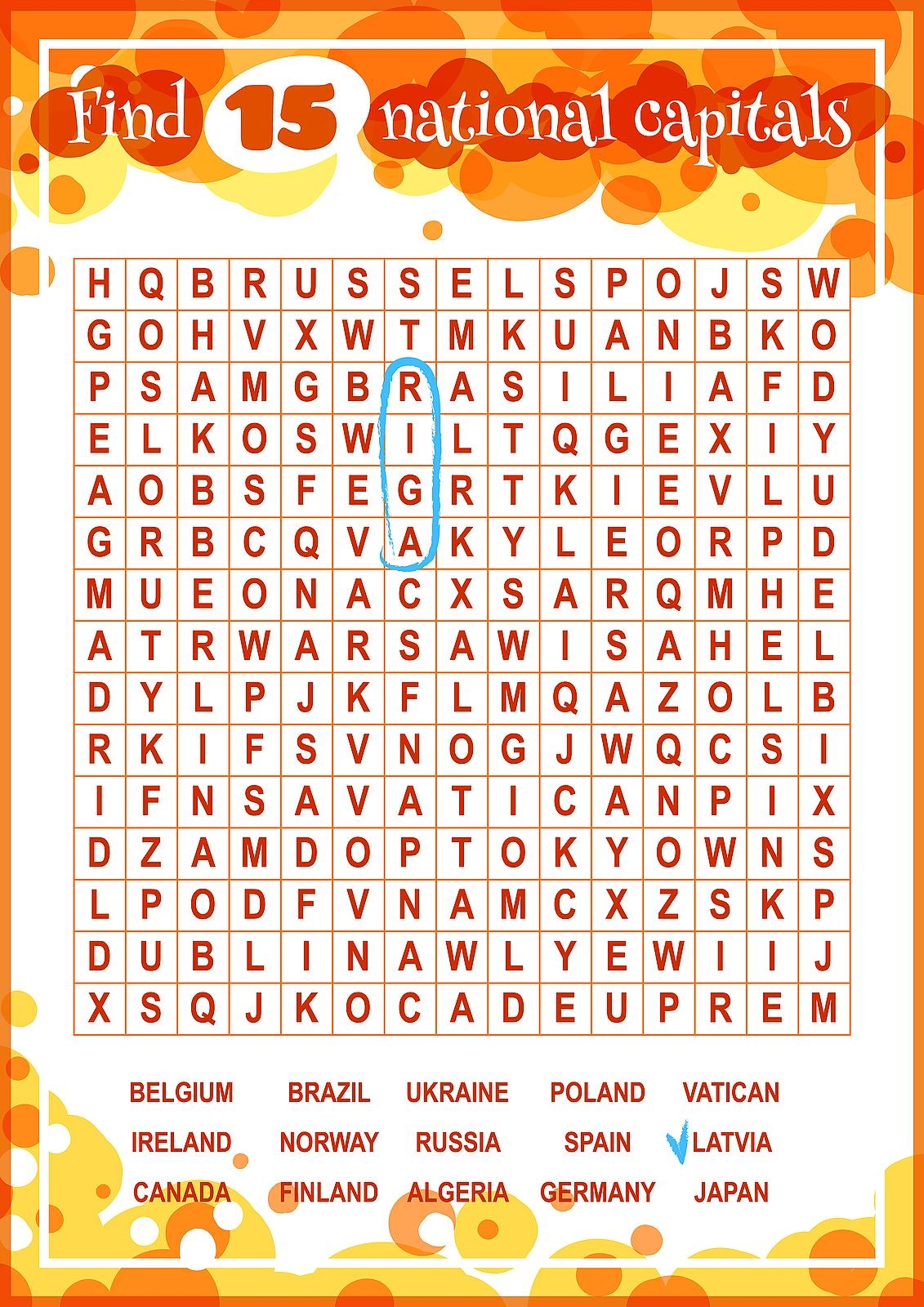 Find The Word Puzzles Printable For Kids