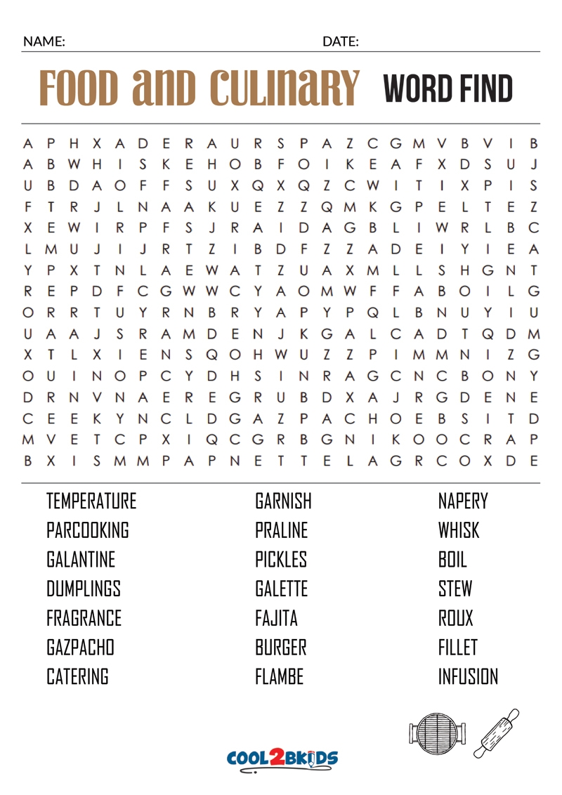 Food Web Word Search Printable Word Search Maker