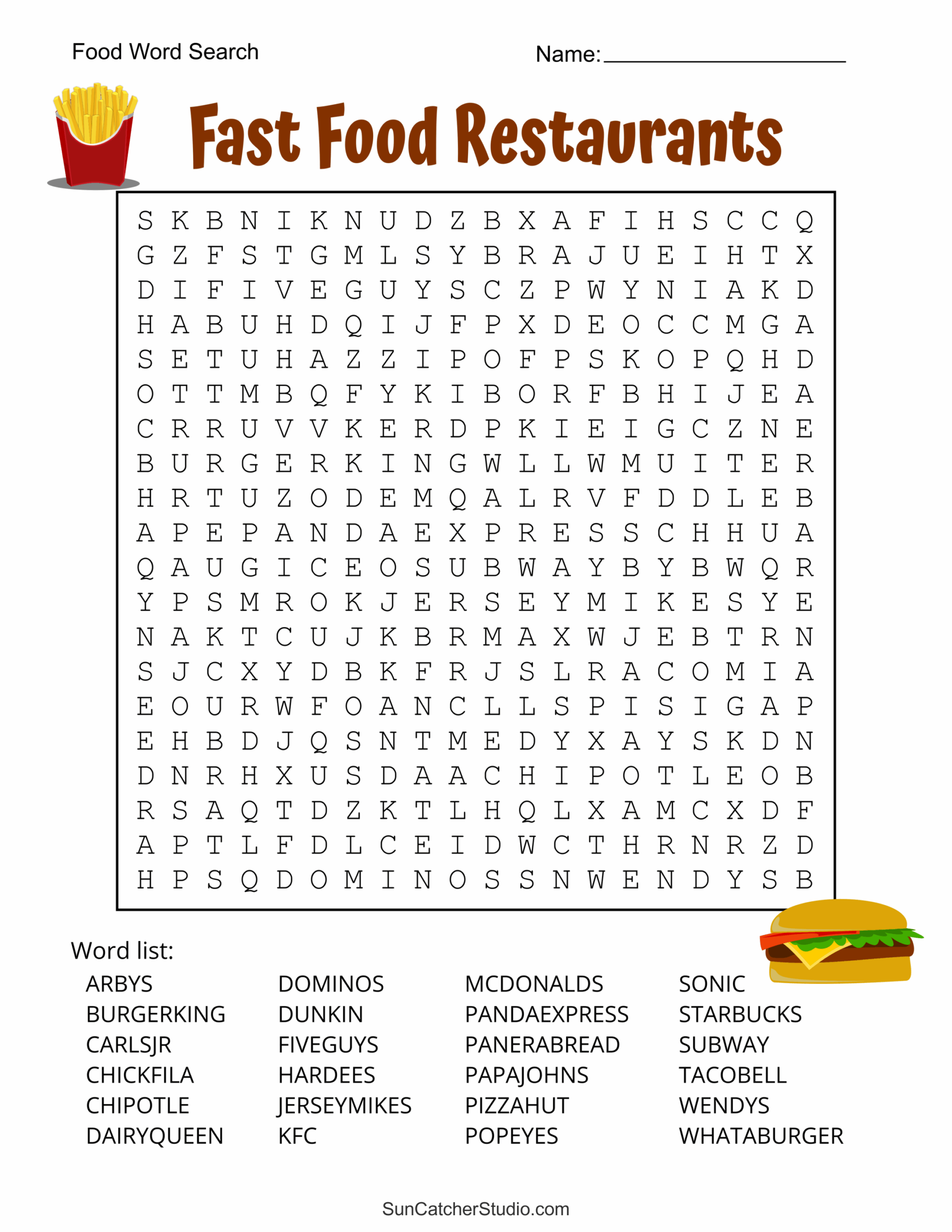 Food Word Search Printable Pdf Word Search Maker Food Word Search Printable Pdf Word Search Maker