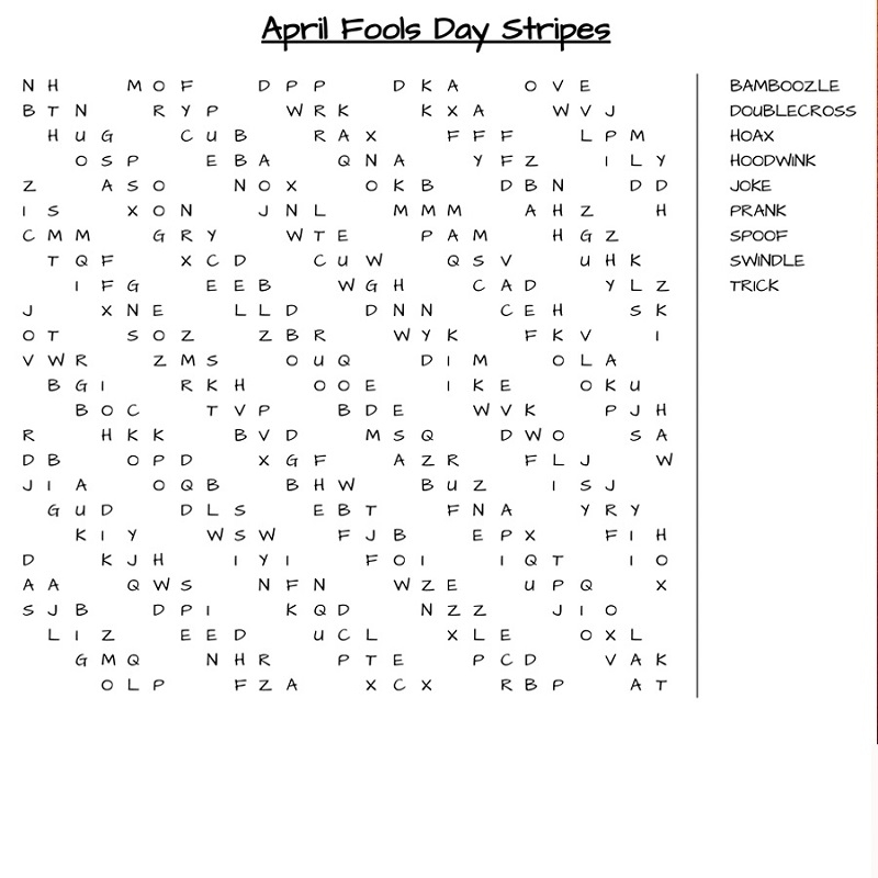Free April Word Search Printable Word Search Maker