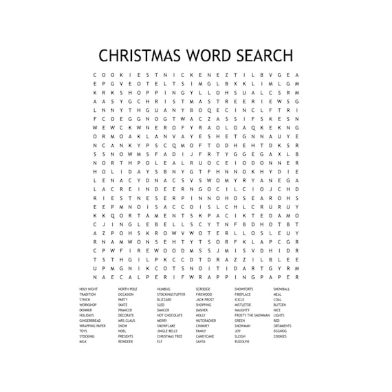 Free Free Printable Christmas Word Games Puzzles Download Free Free 