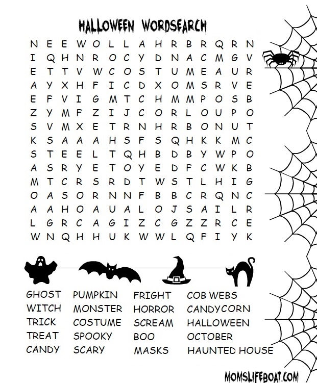 Free Halloween Printable Word Search Word Search Maker