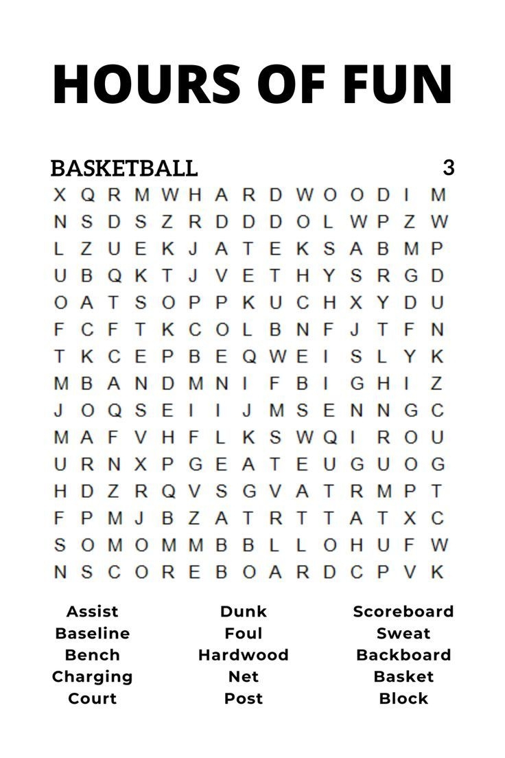 Free Large Printable Word Searches FREE Printable A Z