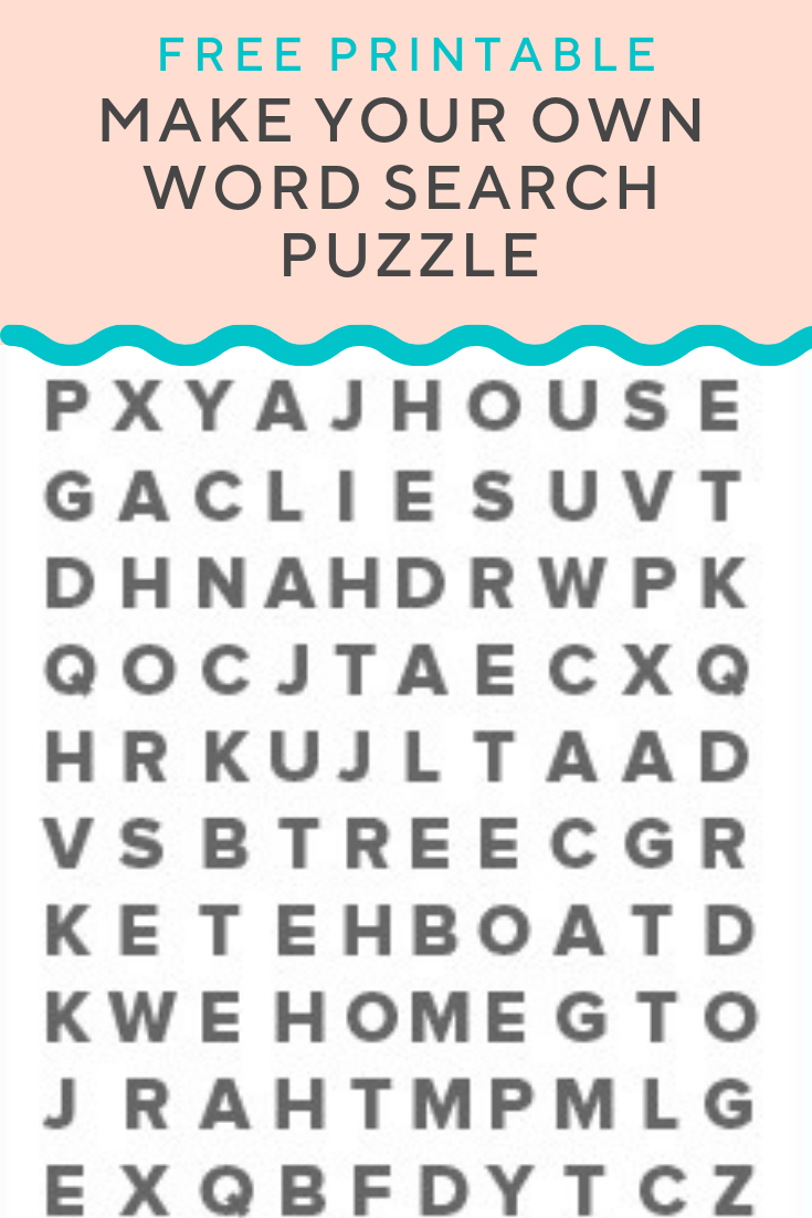 Free Online Printable Word Search Creator Daxjewelry