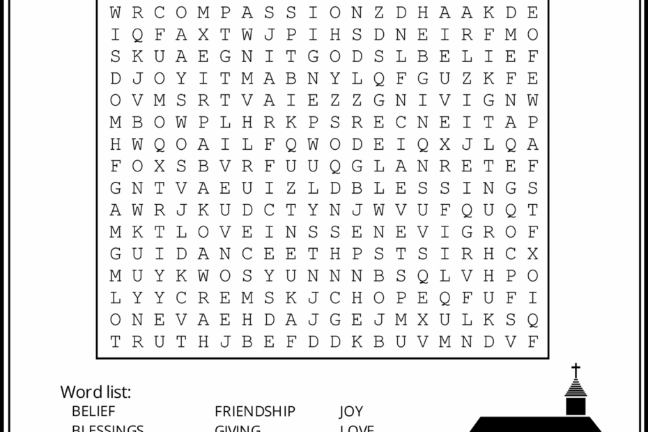Free Printable Bible Word Search Puzzles FREE Printable A Z