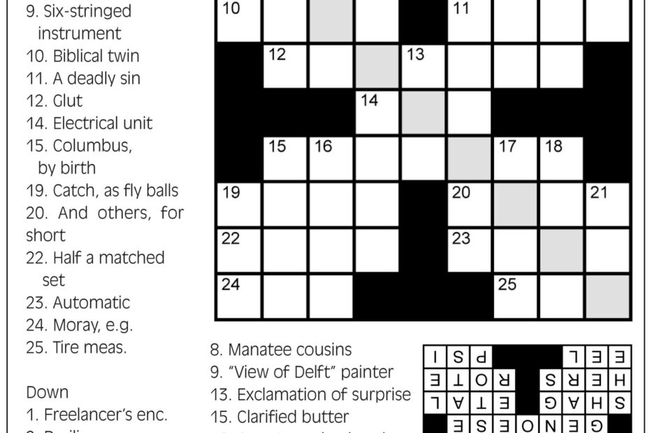 Free Printable Cross Word Puzzles Printable Word Searches