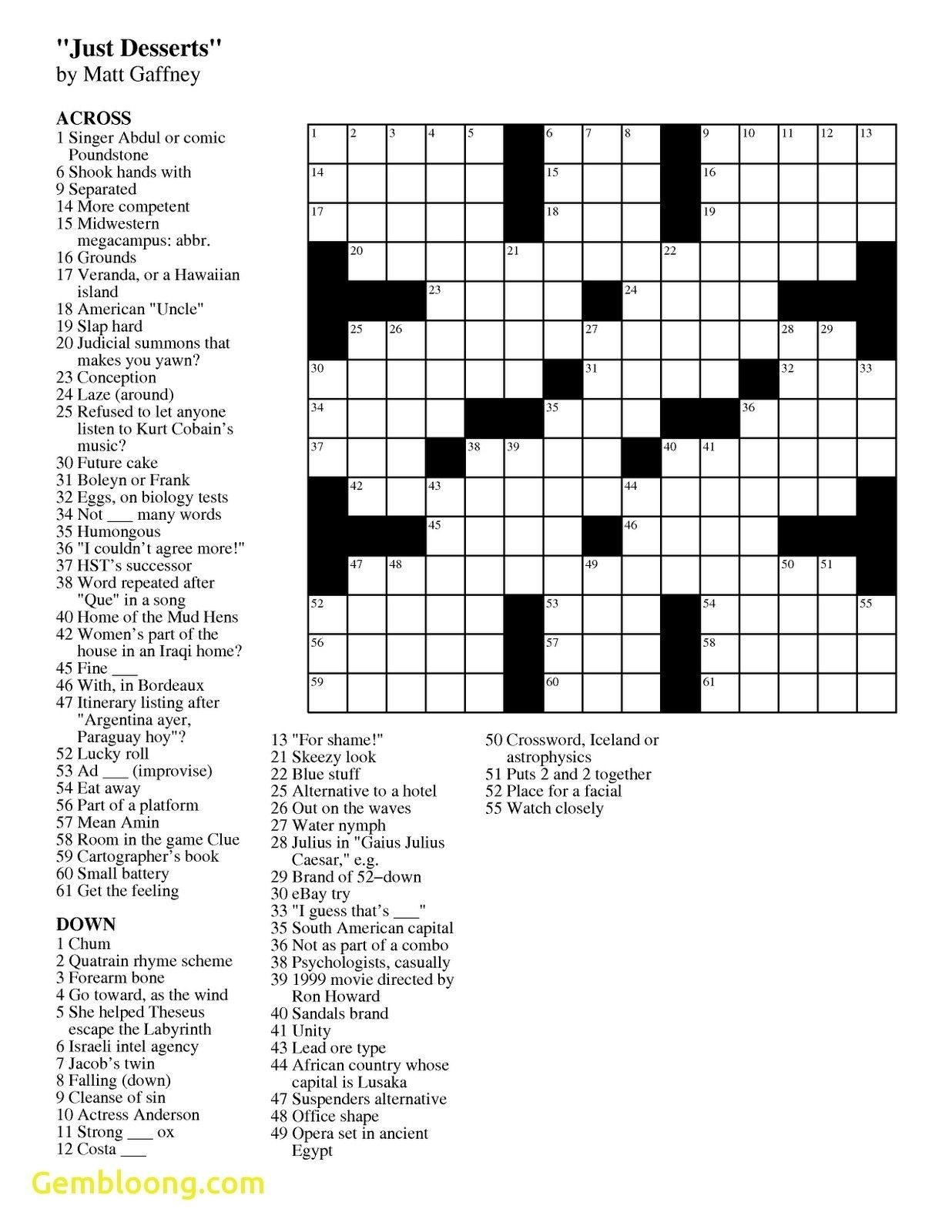 Free Printable Crosswords Usa Today Flexcandy