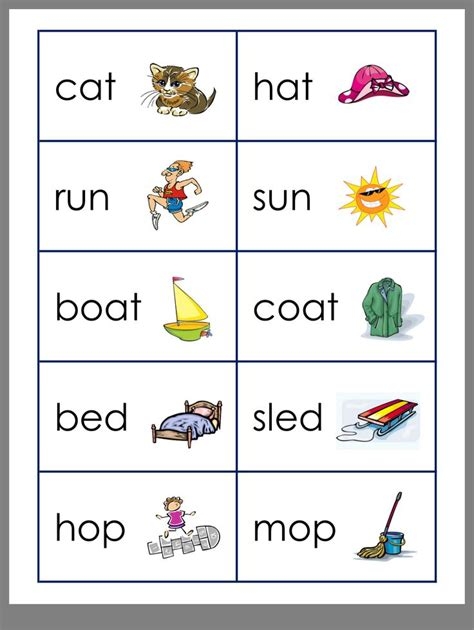 Free Printable List Rhyming Words Download Free Printable List Rhyming 