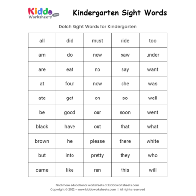 Free Printable Pre K Sight Words Worksheets Worksheets Library Free Printable Pre K Sight Words Worksheets Worksheets Library