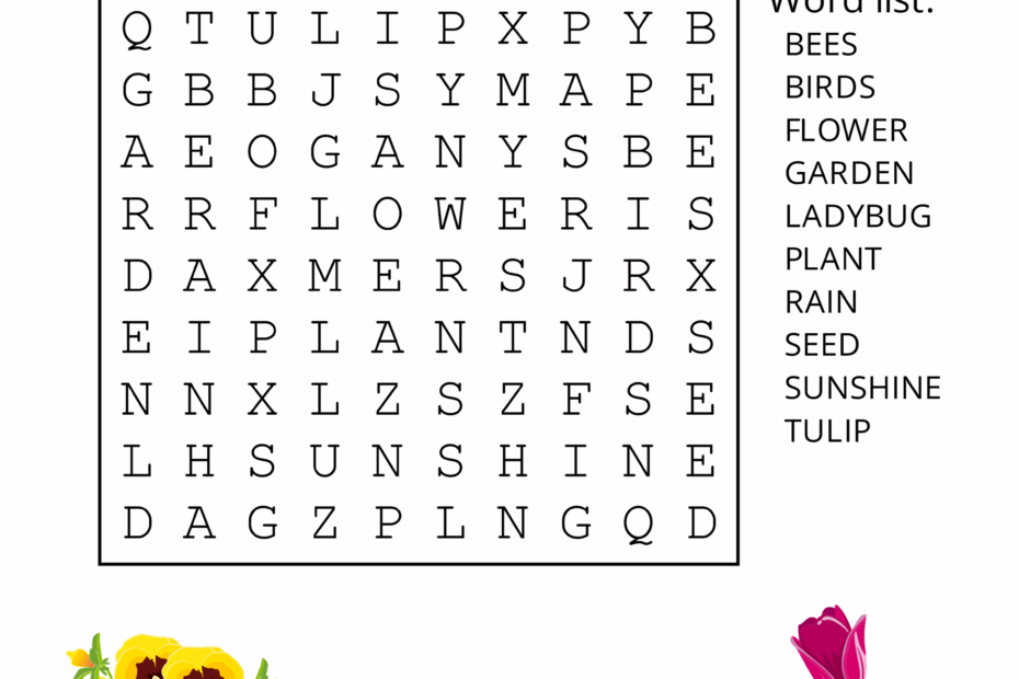 Free Printable Spring Word Search Puzzles Free Printables Monograms