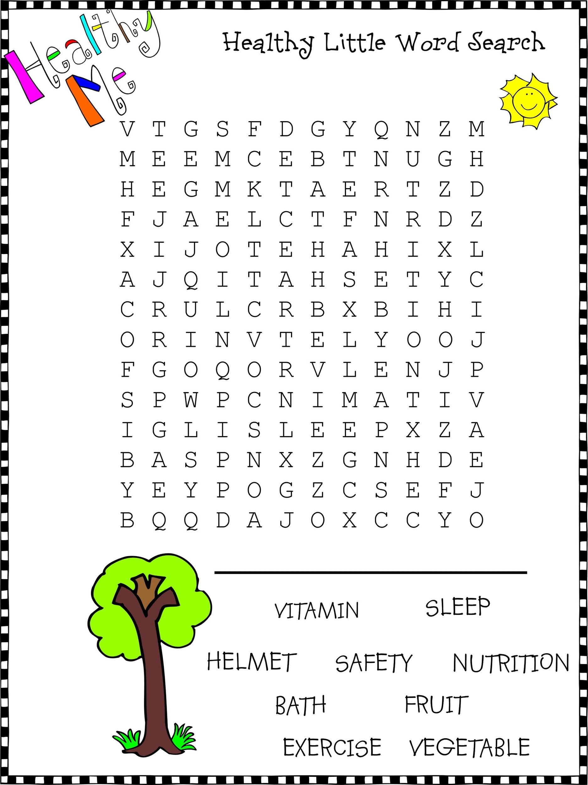 Free Printable Word Find Puzzles