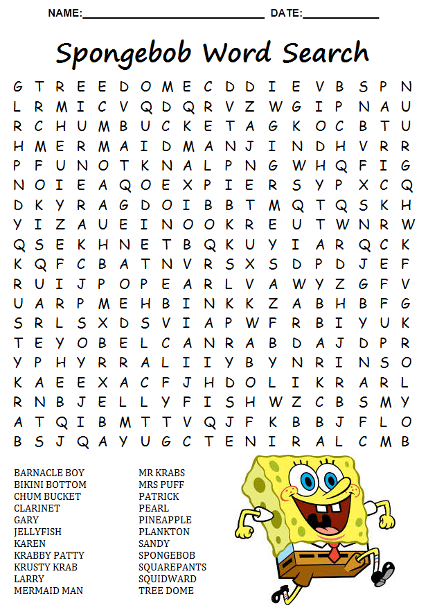 Free Printable Word Find Puzzles