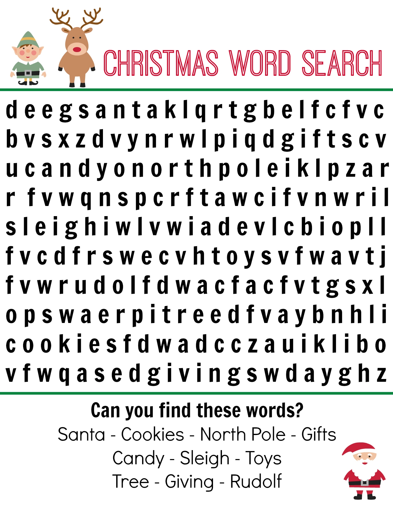 Free Printable Word Searches For Kids