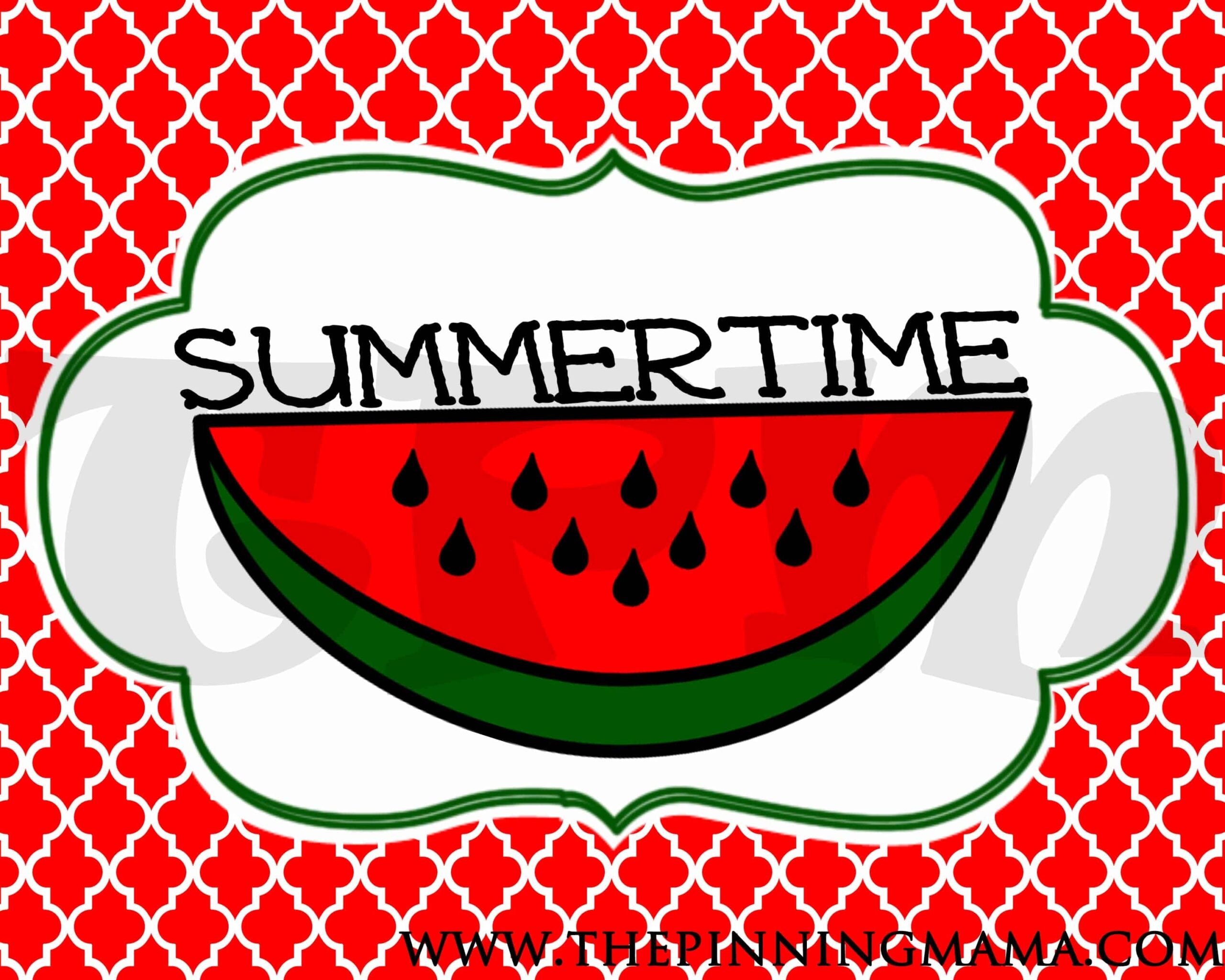  Free Summer Printable Summertime Word Art Decor The Pinning Mama