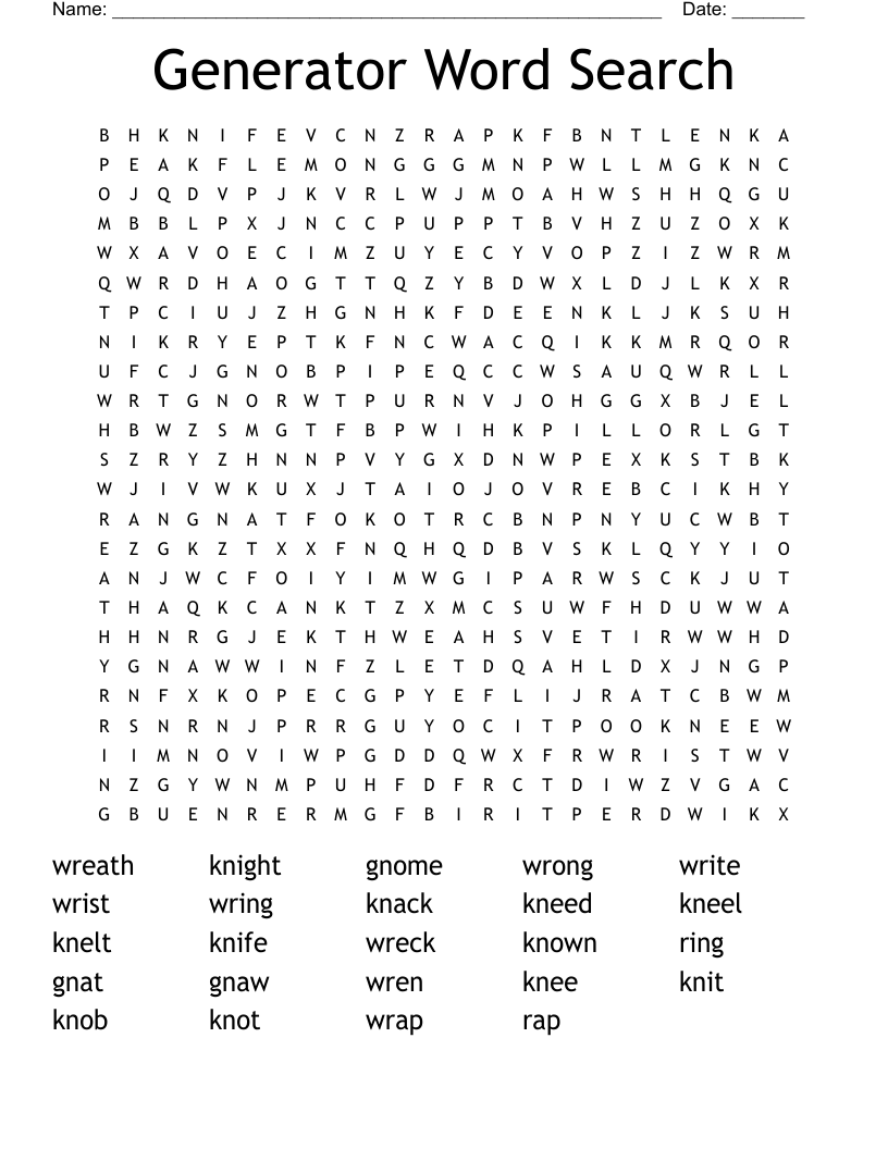 Free Word Search Creator Not Printable Word Search Maker