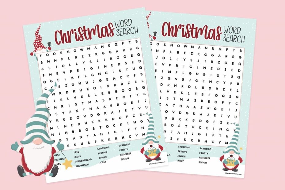 Free Xmas Word Search Printable Word Search Maker