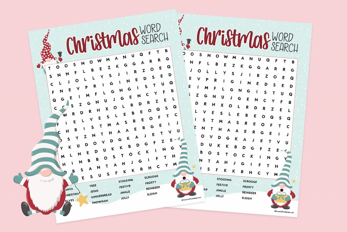 Free Xmas Word Search Printable Word Search Maker