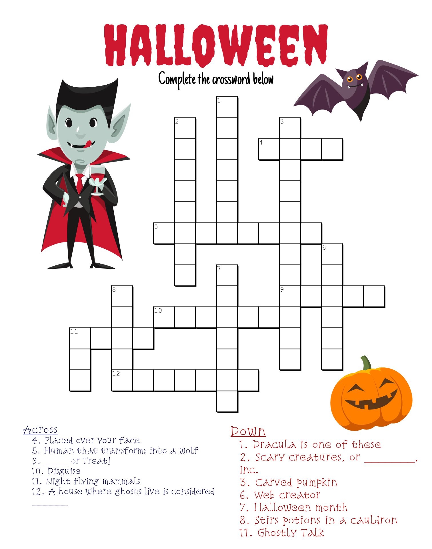 Halloween Printable Puzzles Halloween Printable Puzzles