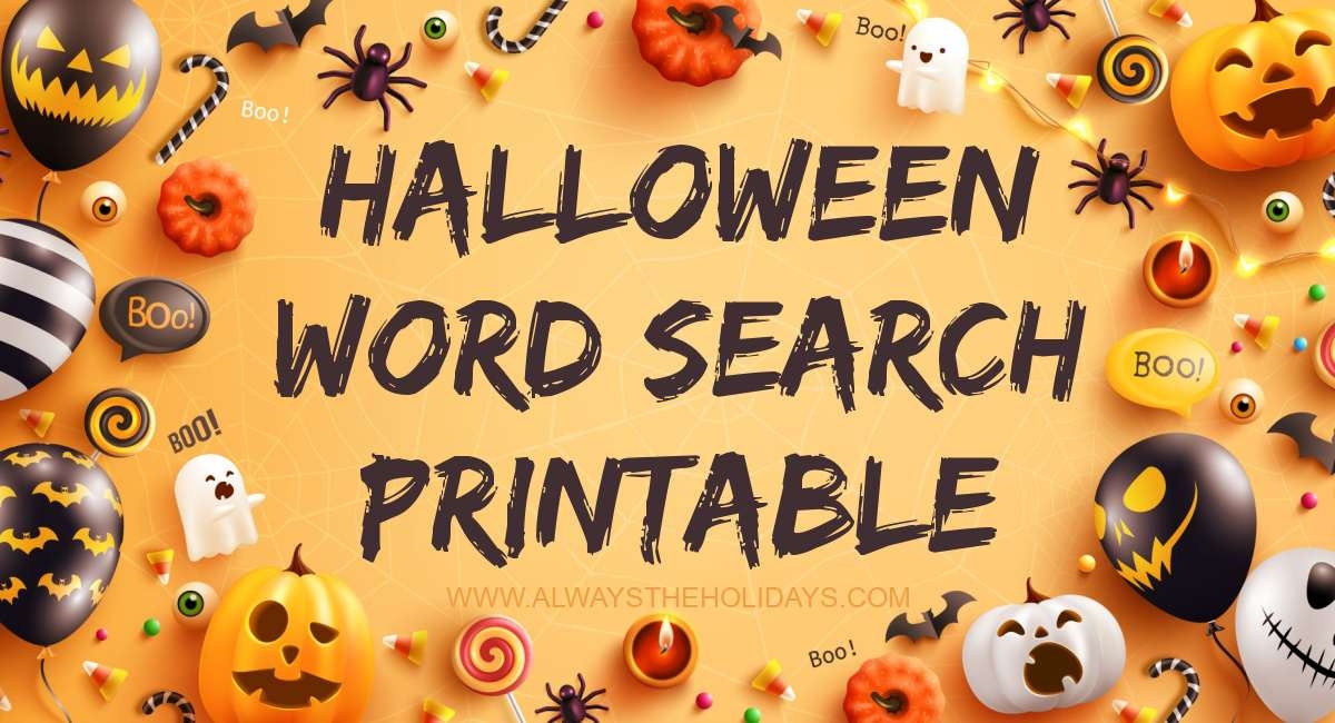 Halloween Word Search Puzzle Printable Word Search Maker